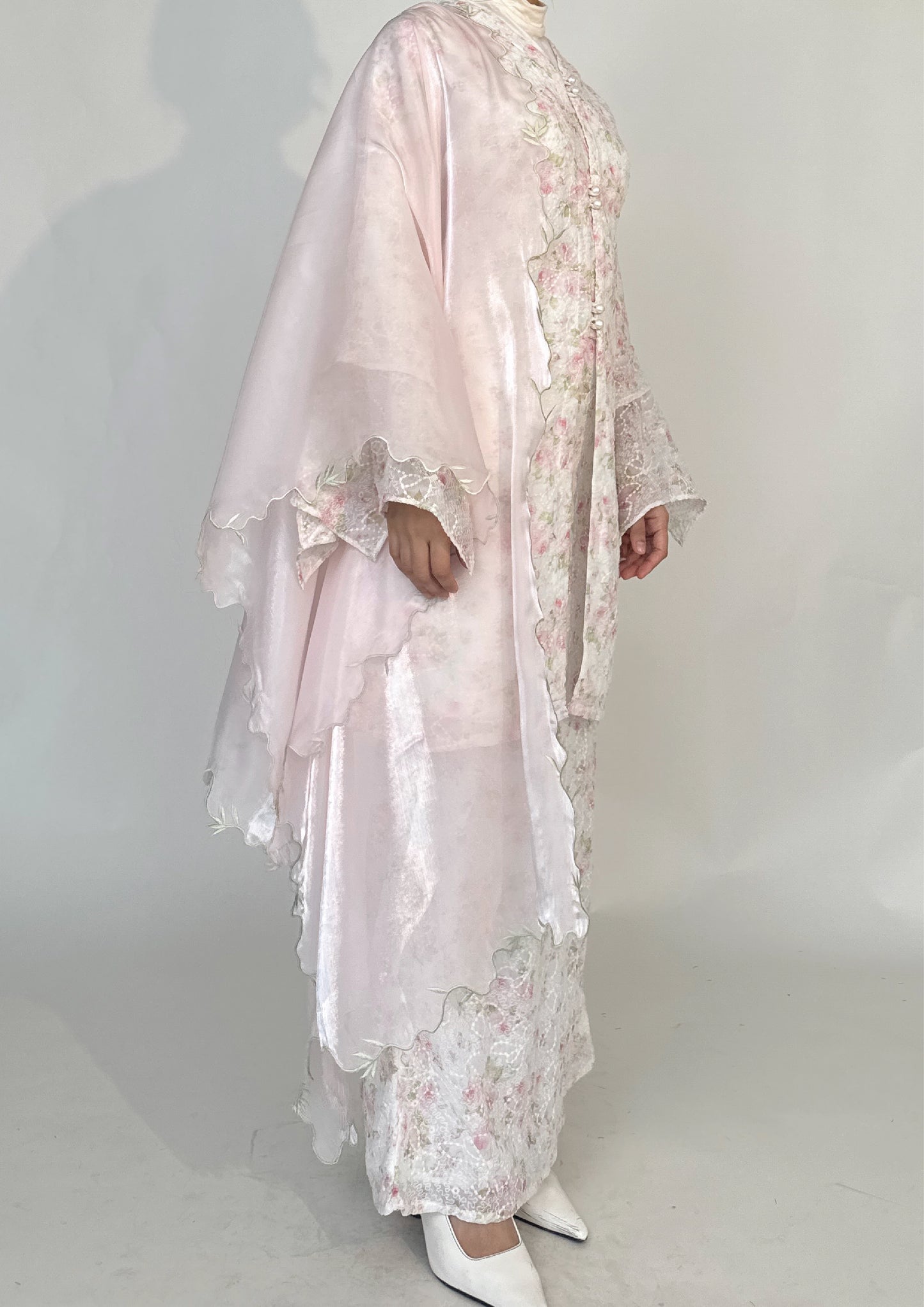(Preorder) Sophea Ethereal Kebaya Set with Shawl