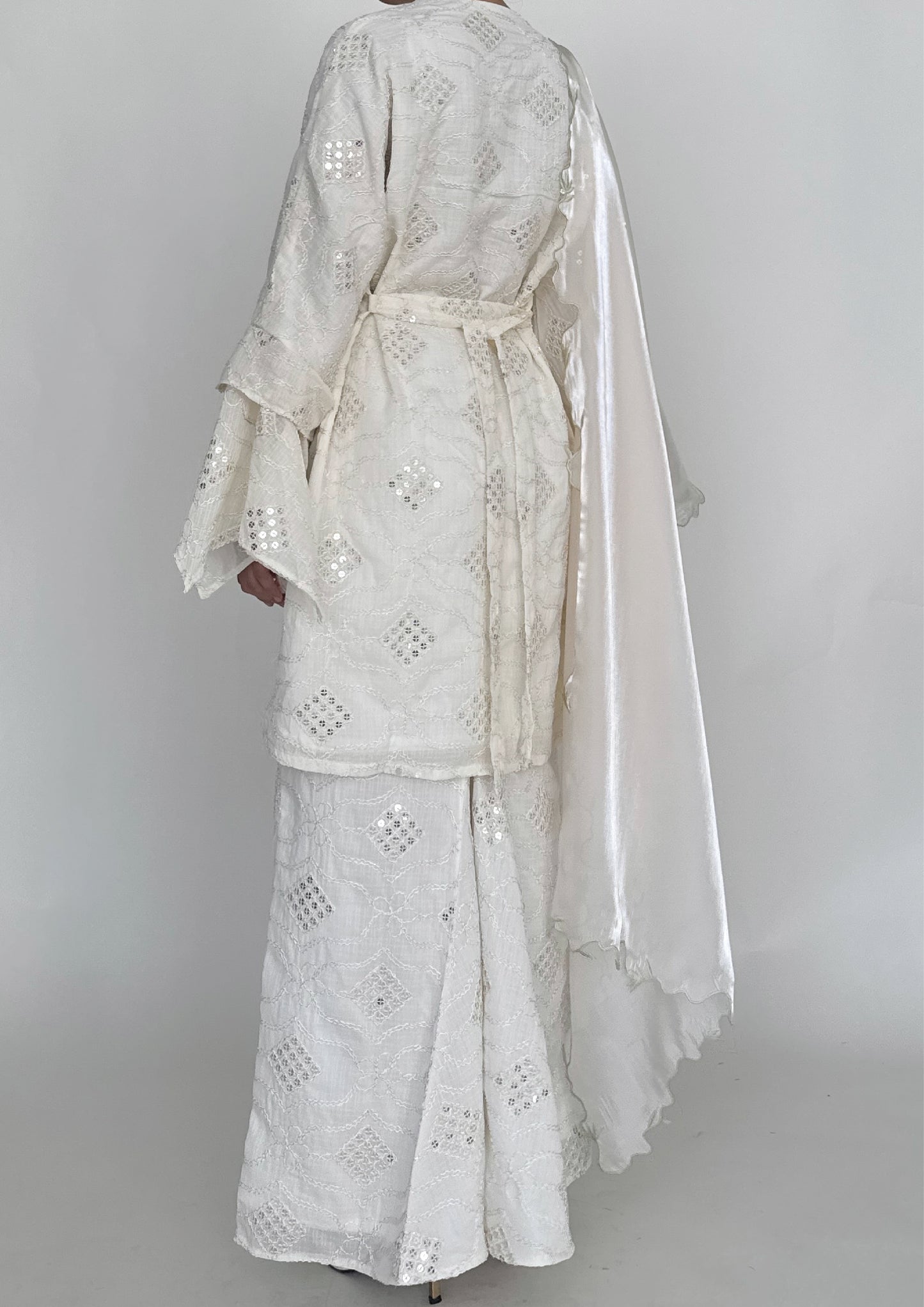 (Preorder) Yasmeen Ethereal Kebaya Set with Shawl