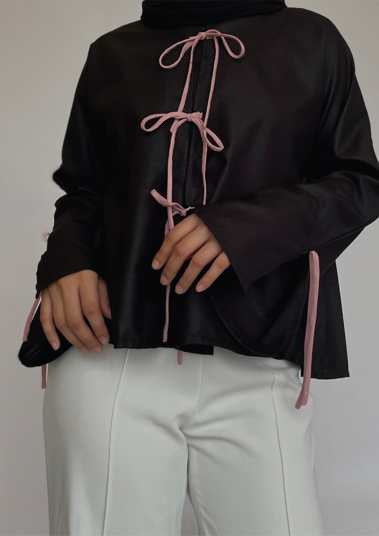 La Dolce Top in Black Pink