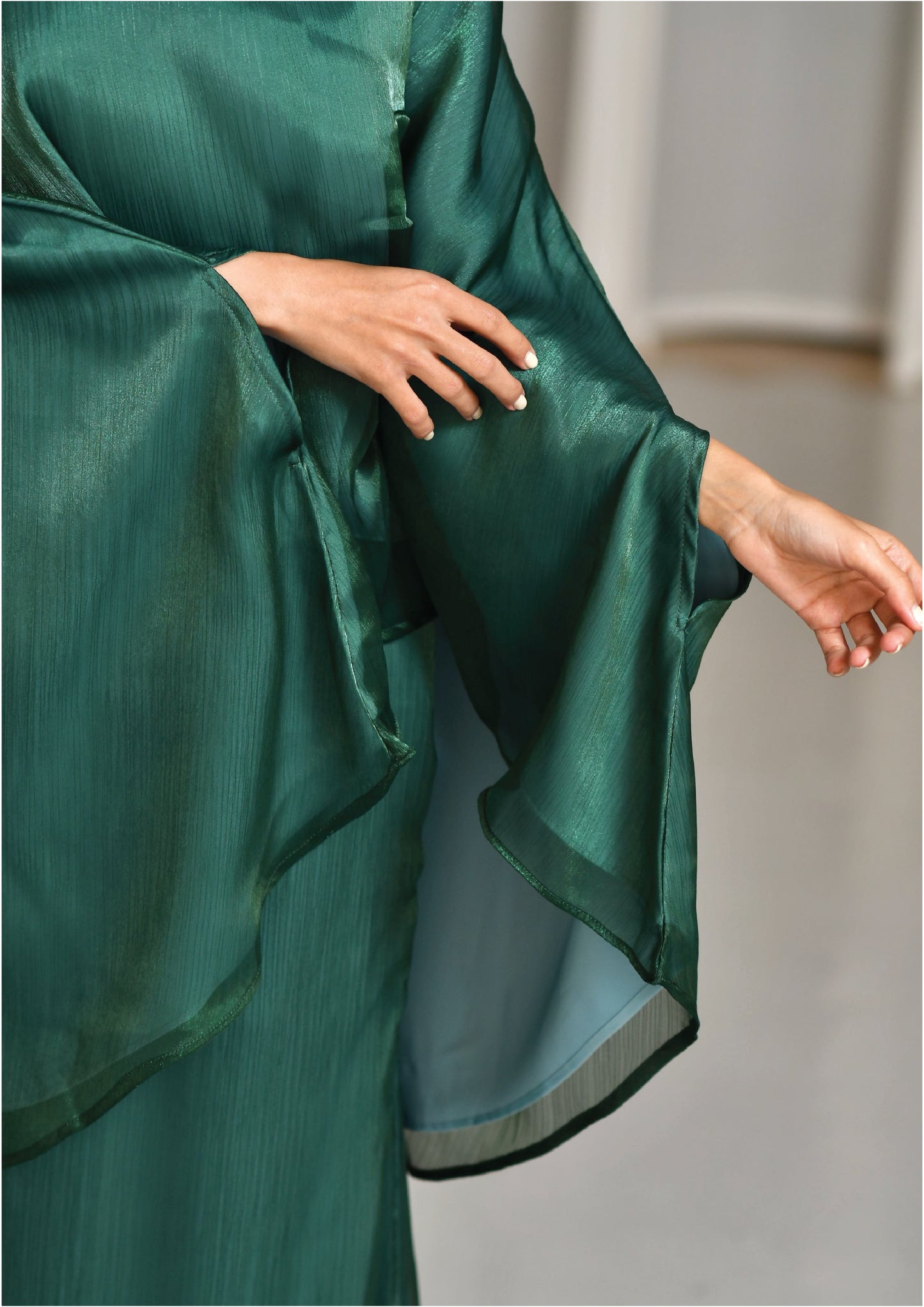 Grandeur Drape Set in Peacock