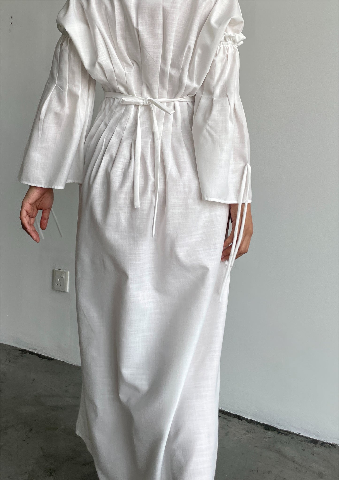 La Dolce Dress in White Cloud