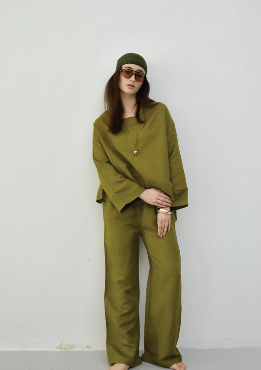 Linoire Set in Deep Olive